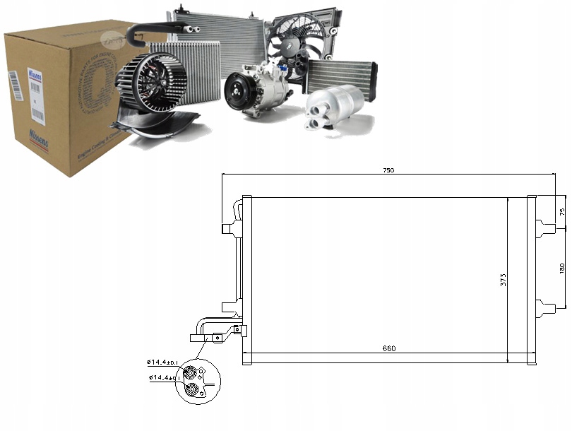 NIS940086 Chladič Klimatizace Volvo C30, C70 II Asistent Řidiče #33