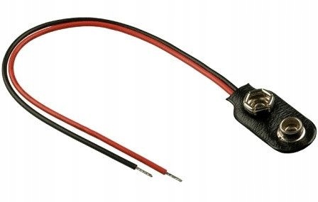 

Złącze zatrzask klips bateria 6F22 9V kabel 15cm
