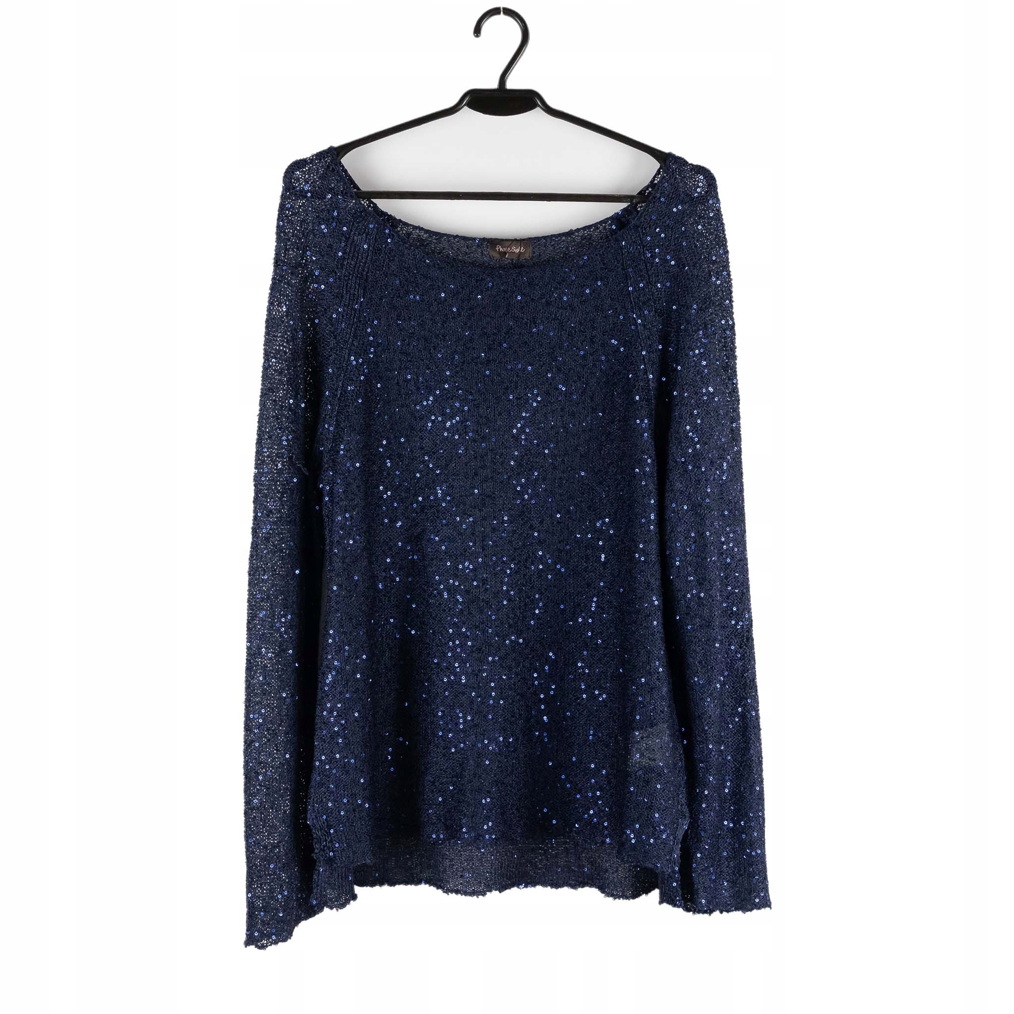 Dámský Svetr Phase Eight, Tmavě Modrý S Flitry, Dlouhý Rukáv, Velikost 44