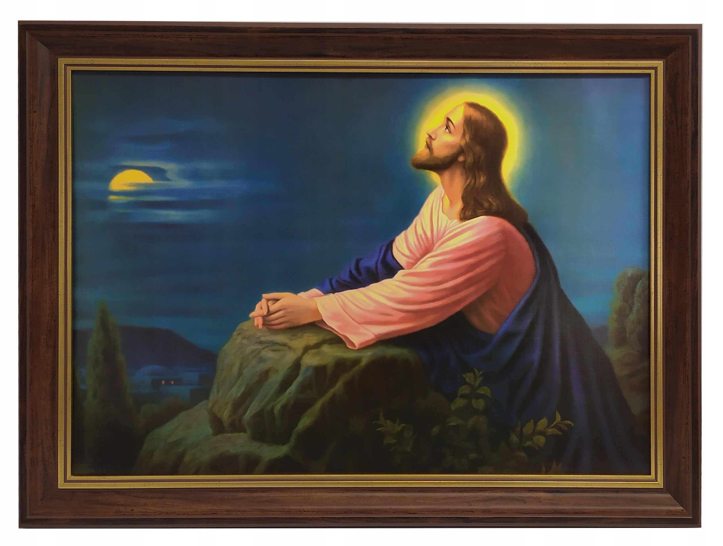 Obraz Pan Jezus W Ogrójcu Rama Drewniana 70X110 Św
