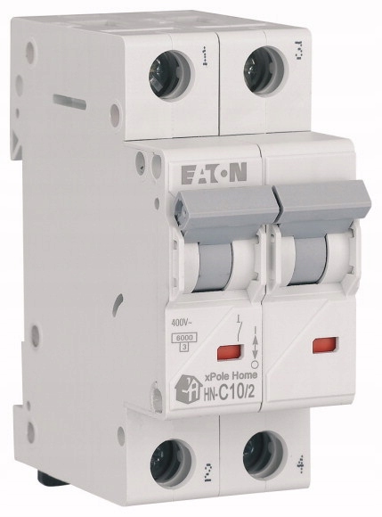 

HN-C10/2 Wyłącznik nadprądowy C10A 2P 6kA Eaton