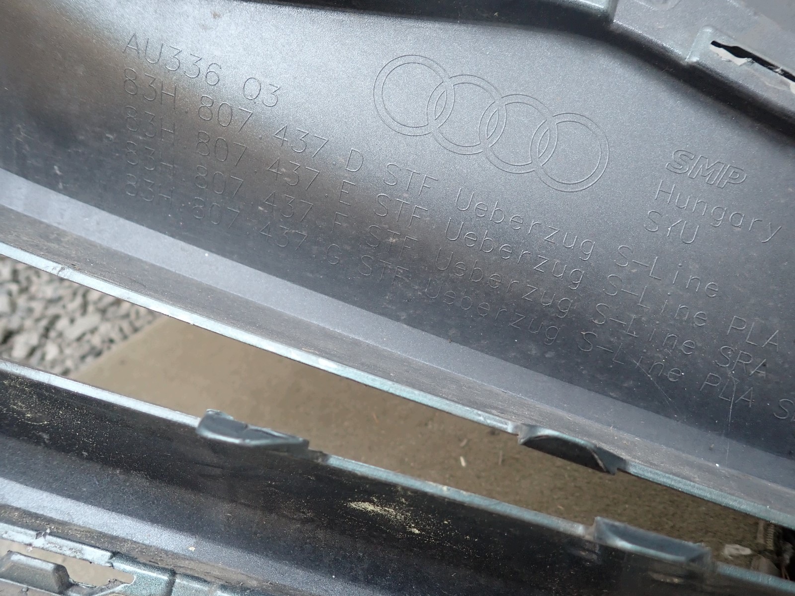 bumper front front AUDI Q3 3 III 83H S LINE 2026- 83H807437E