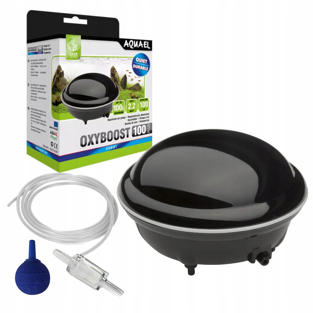 Levně Aquael Provzdušňovač Pumpa do akvária Oxyboost 100 Plus Set 100l/h