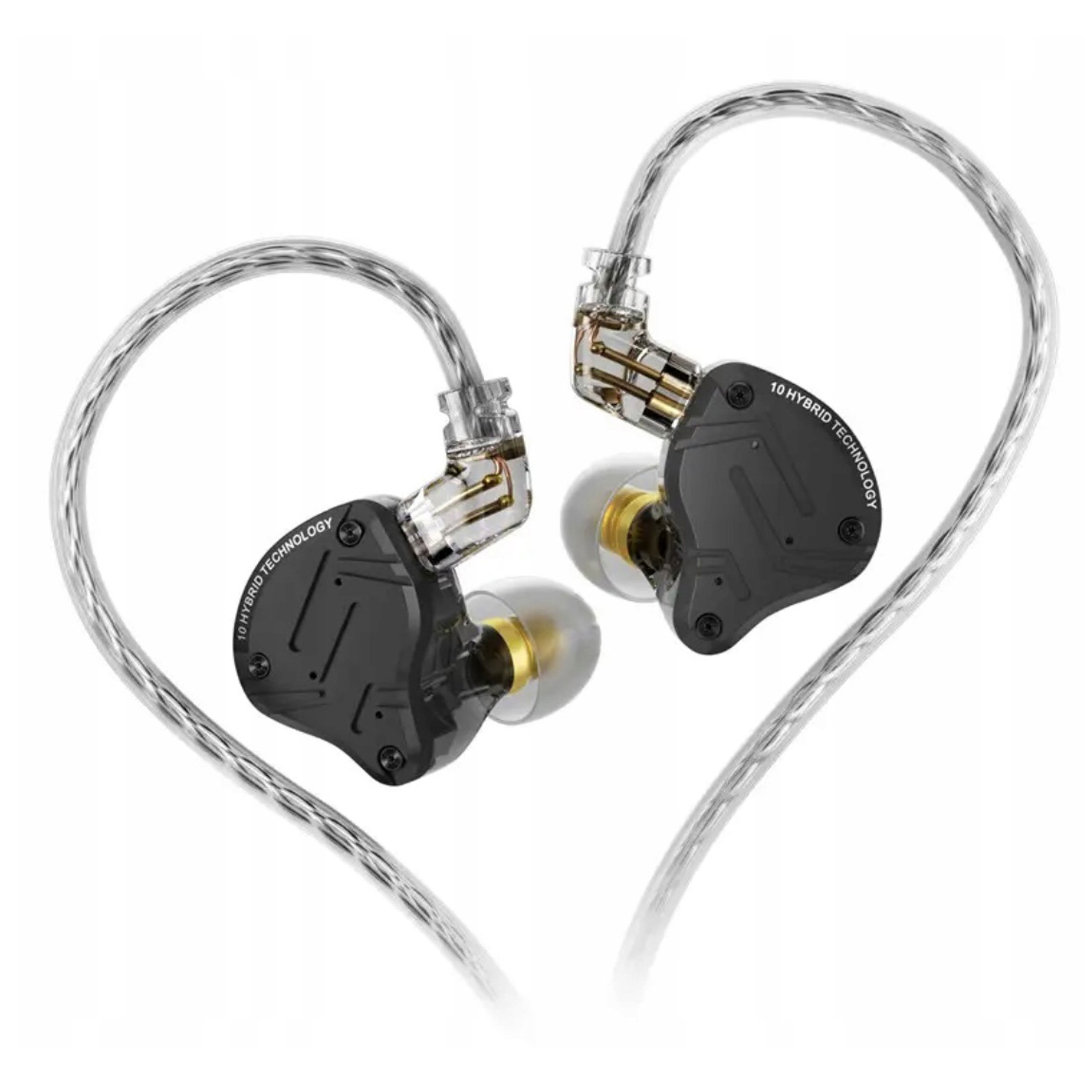 Kz ZS10 Pro X Słuchawki Dokanałowe Hybrydowe Hifi 1DD 4BA
