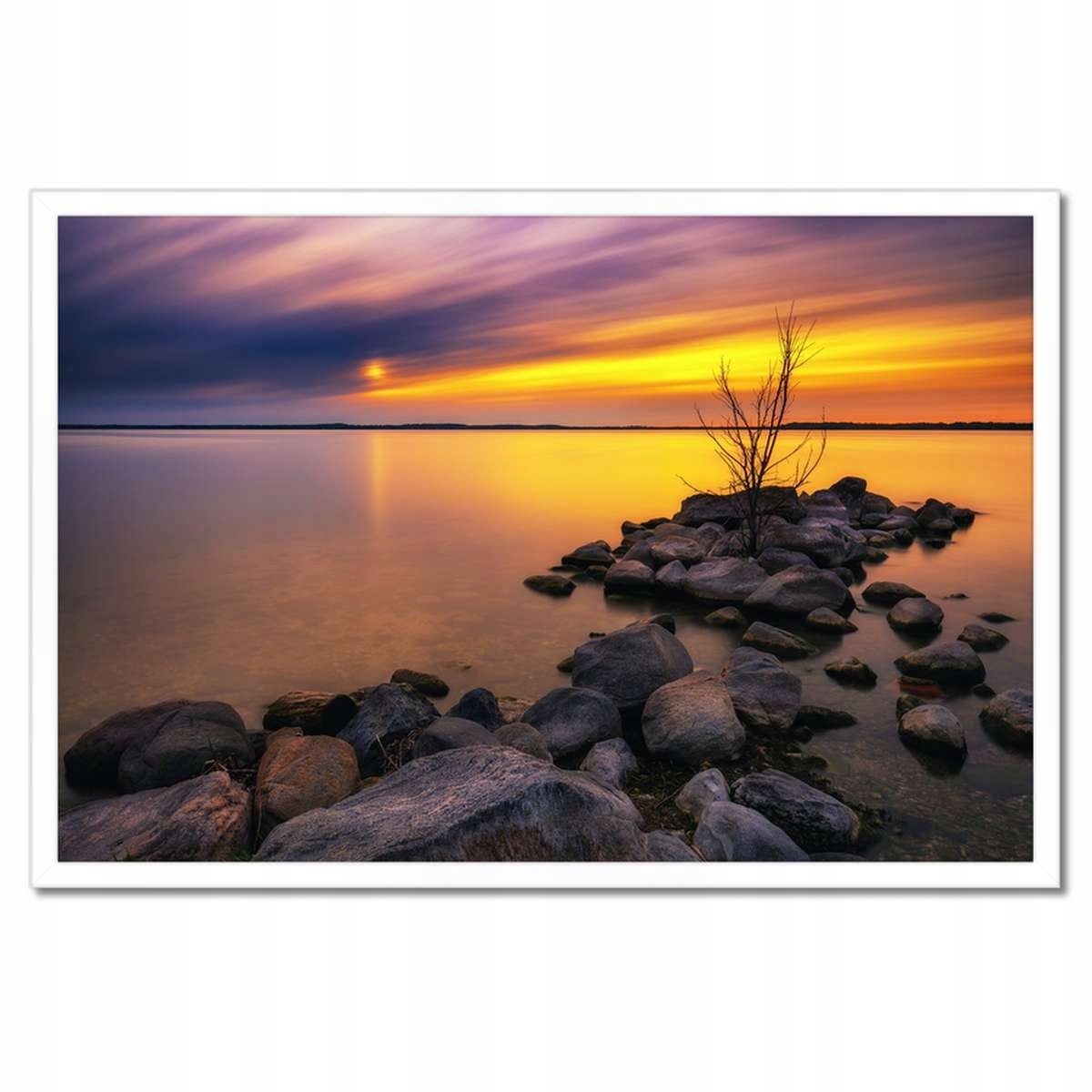 Plakáty v rámu 60x40 Skály Moře Západ Slunce