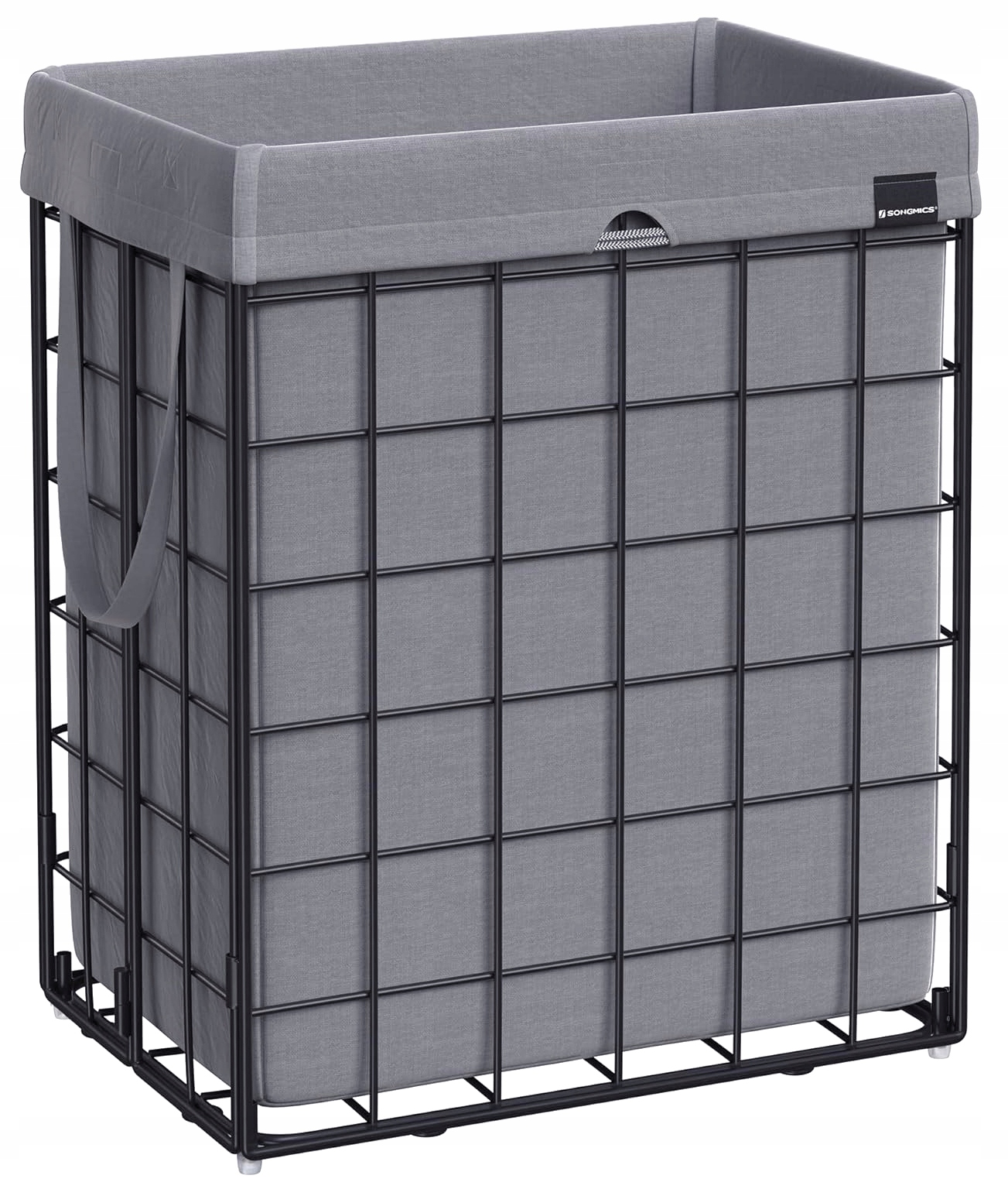 Kosz wolnostojący na pranie Songmics 90l czarny J20