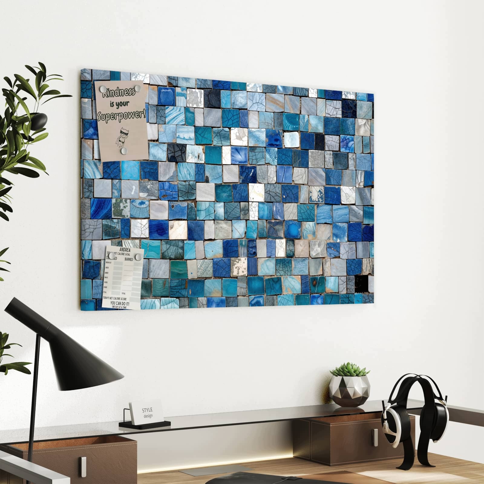 Magnetická tabule Vzor mozaiki 60 × 40 cm