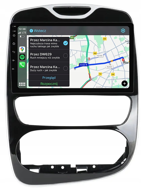 Renault Clio Navigační Rádio Android Auto Apple Carplay 8 GB/128 Gb Dsp