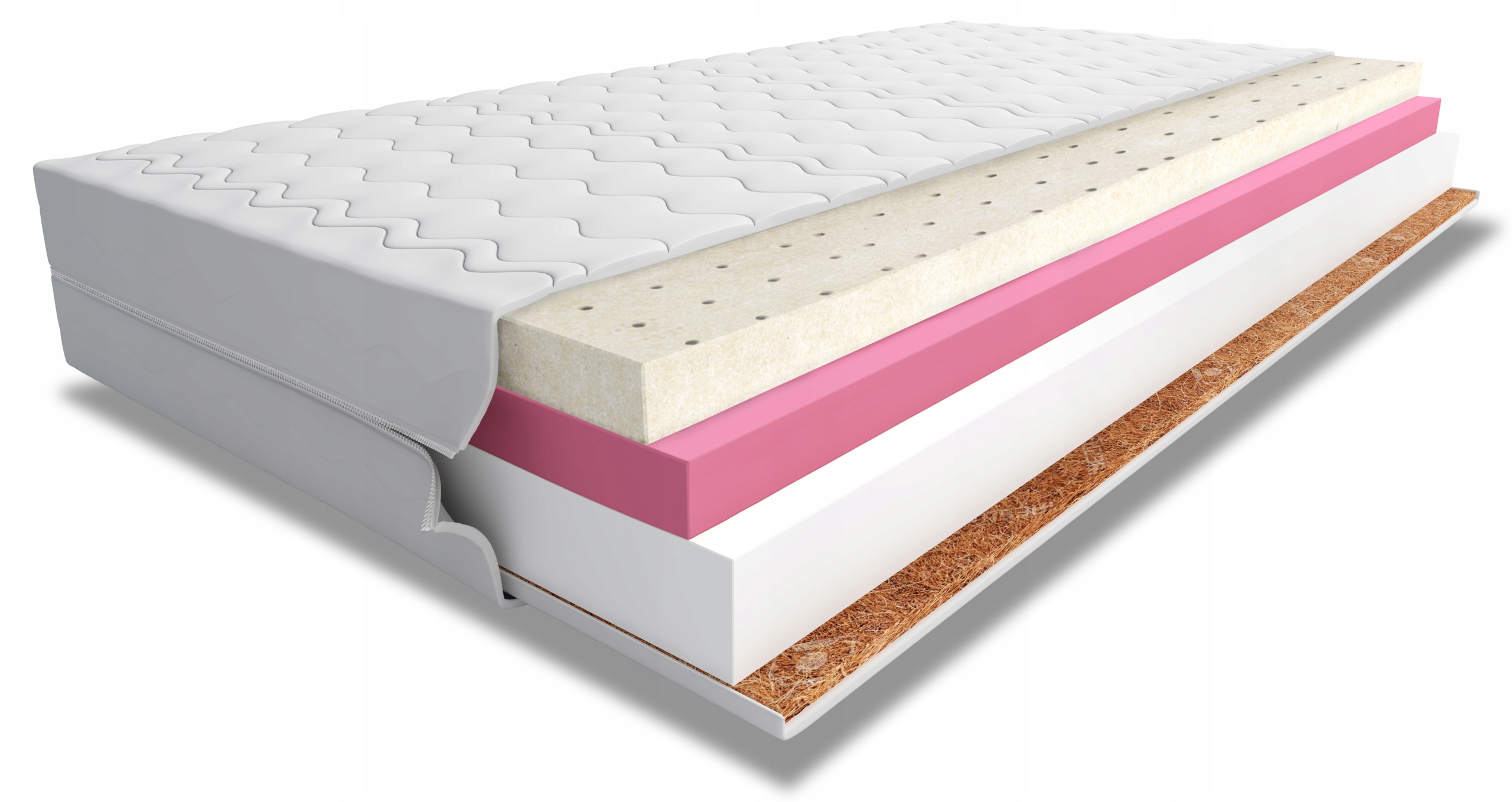 Matrace Serenite z kokosového latexu s paměťovou pěnou 160x200 tvrdá H2 H4