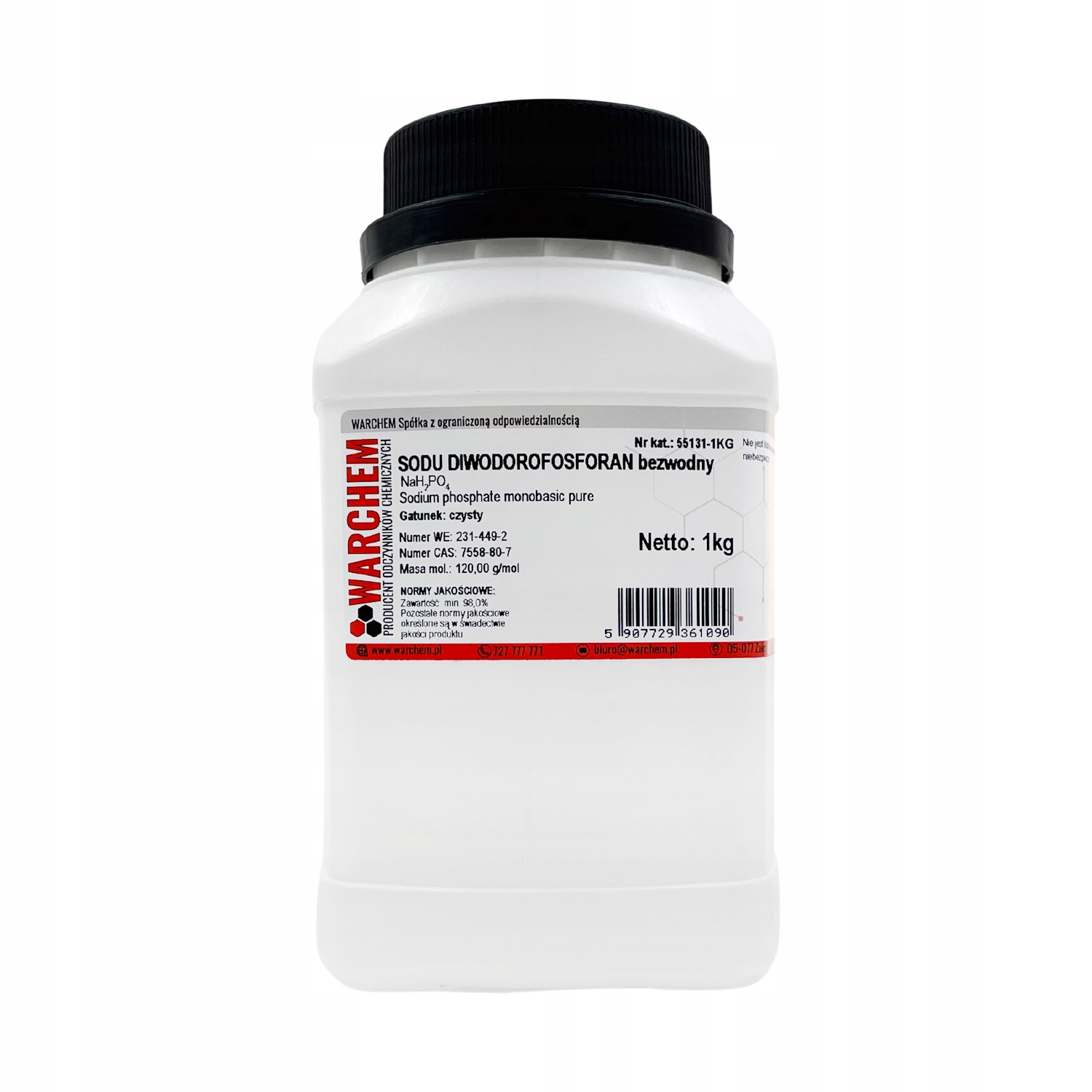 Diwodorofosforan Sodu bezwodny czysty 1kg