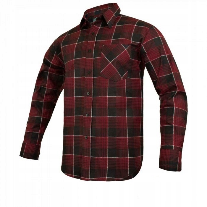 Koszula Flanelowa Robocza W KRATĘ Modar Red Czerwona r.43