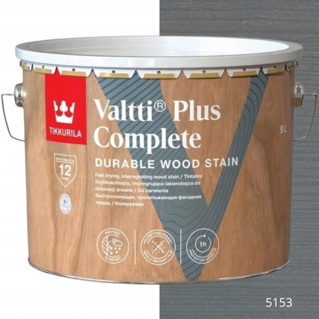Tikkurila Lakovací Hmota Valtti Plus Complete 9L Barva 5153