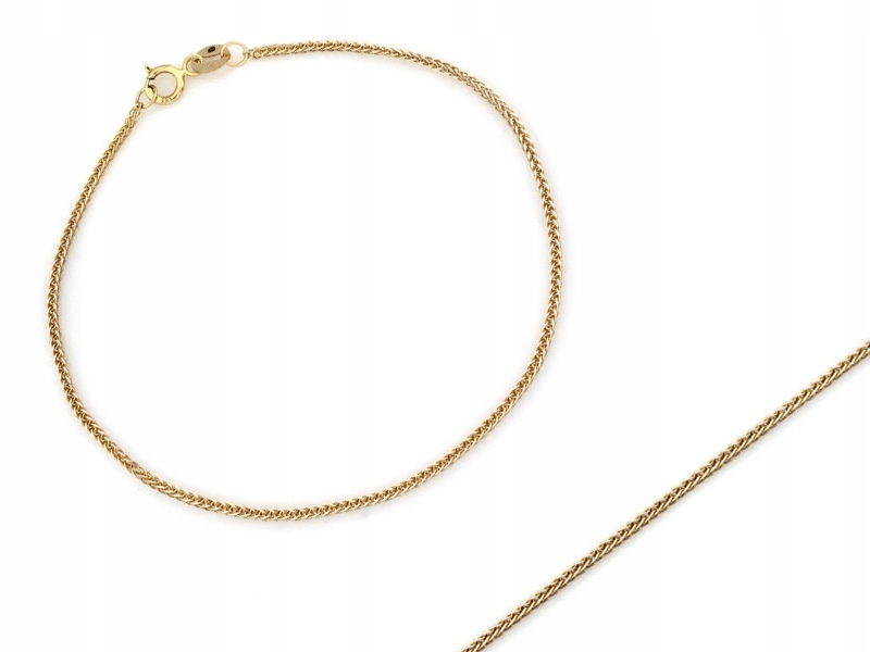 Dámský náramek s liščím ocasem Fox zlato 585 14k bez kamenů 0.95g jako dárek