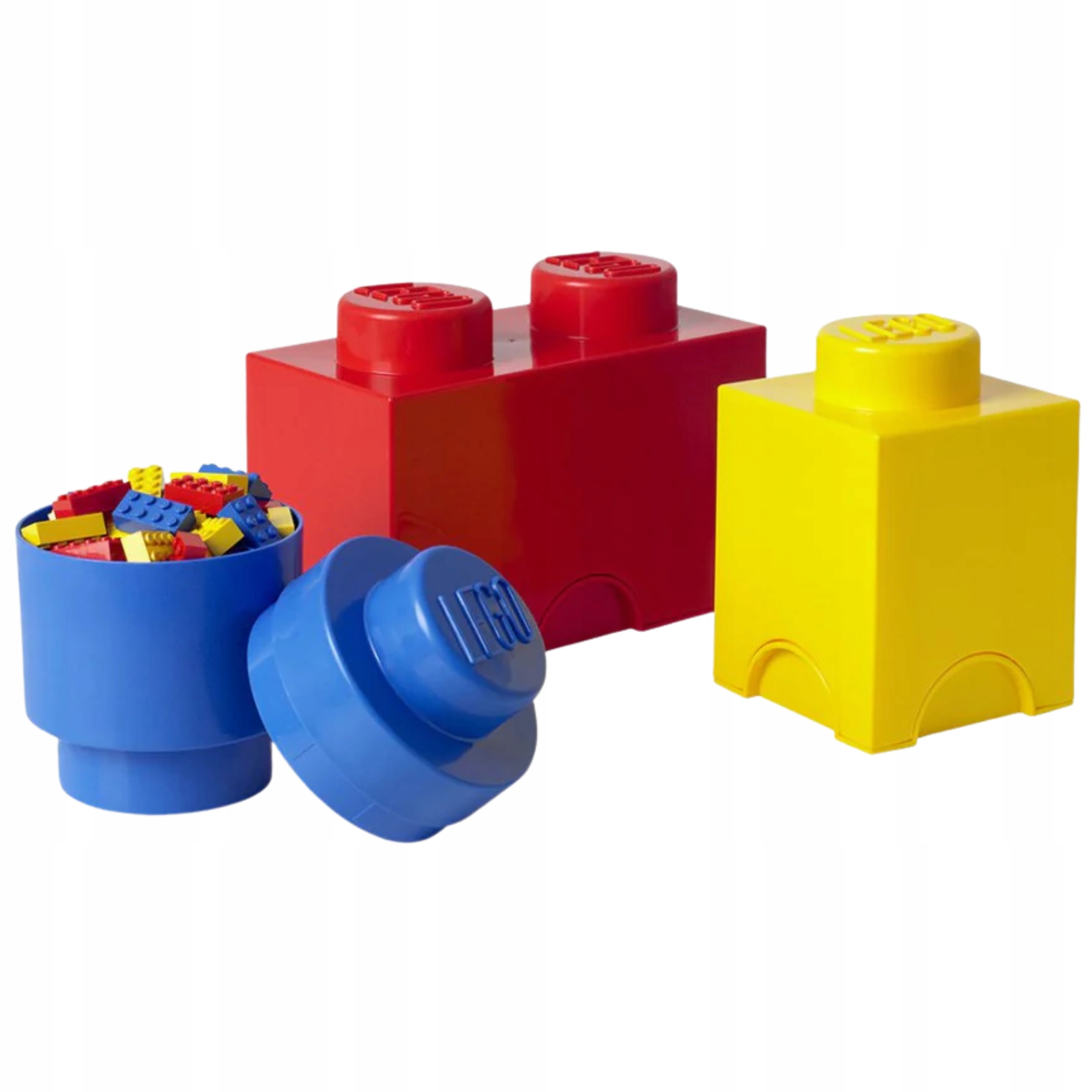 Lego Sada 3 barevných boxů 3v1 Žlutá Červená Modrá na Dárek