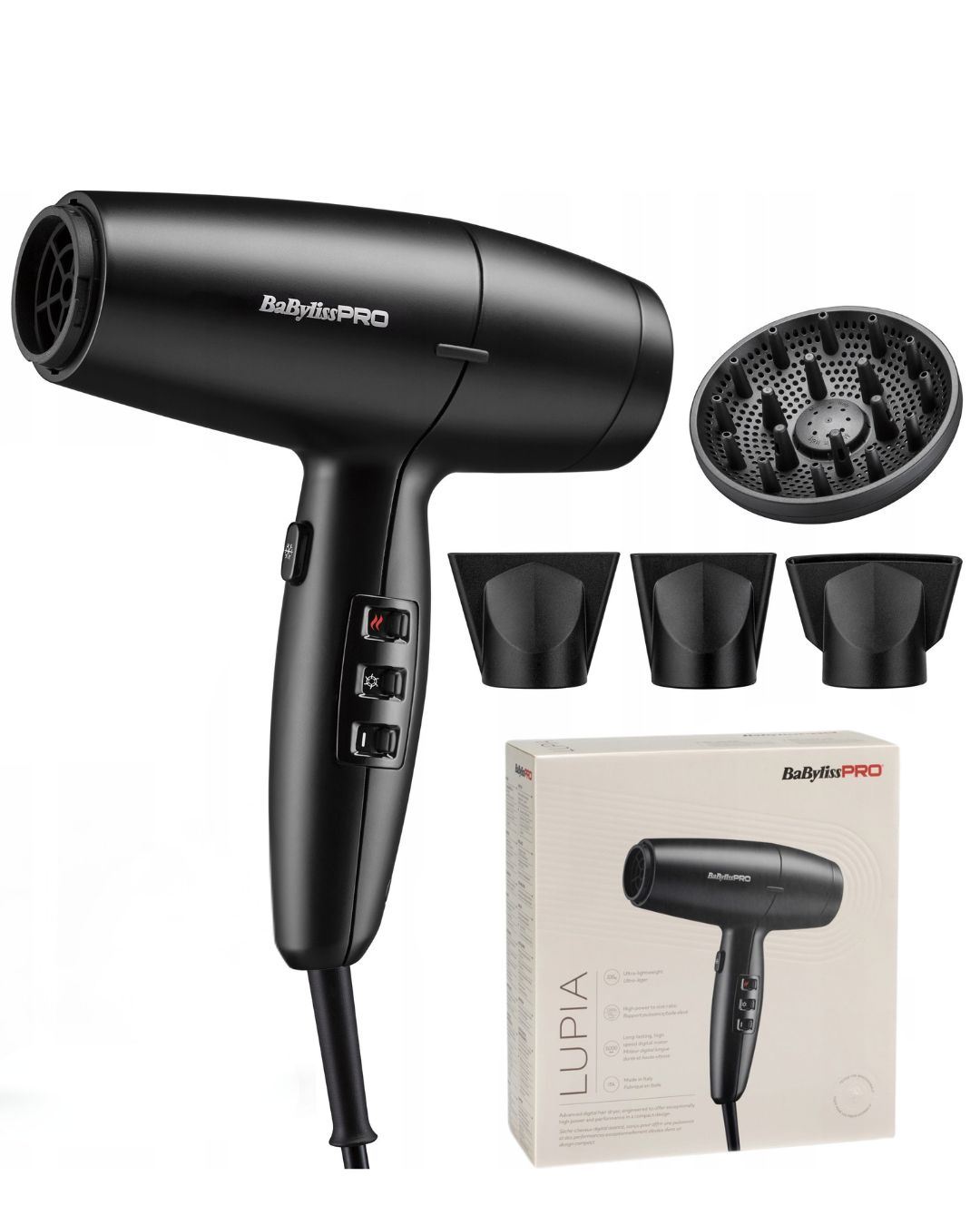 Suszarka do Włosów BabylissPRO Lupia BAB7600E 2200W Jonizacja Lekka 335g