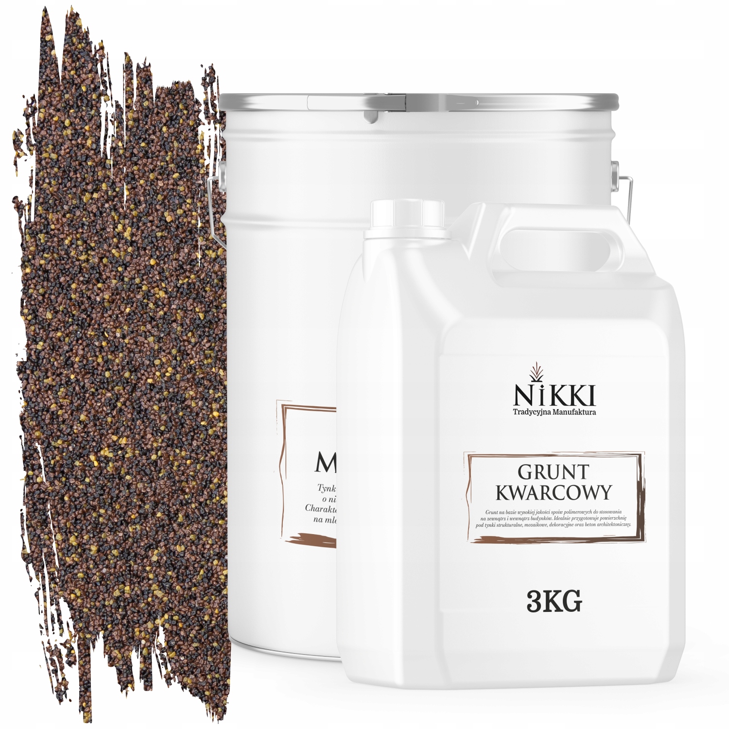 Mozaiková Živicová Omietka Hnedá Tmavá M82 Ozdobná Sada 25KG Základný Náter 3KG