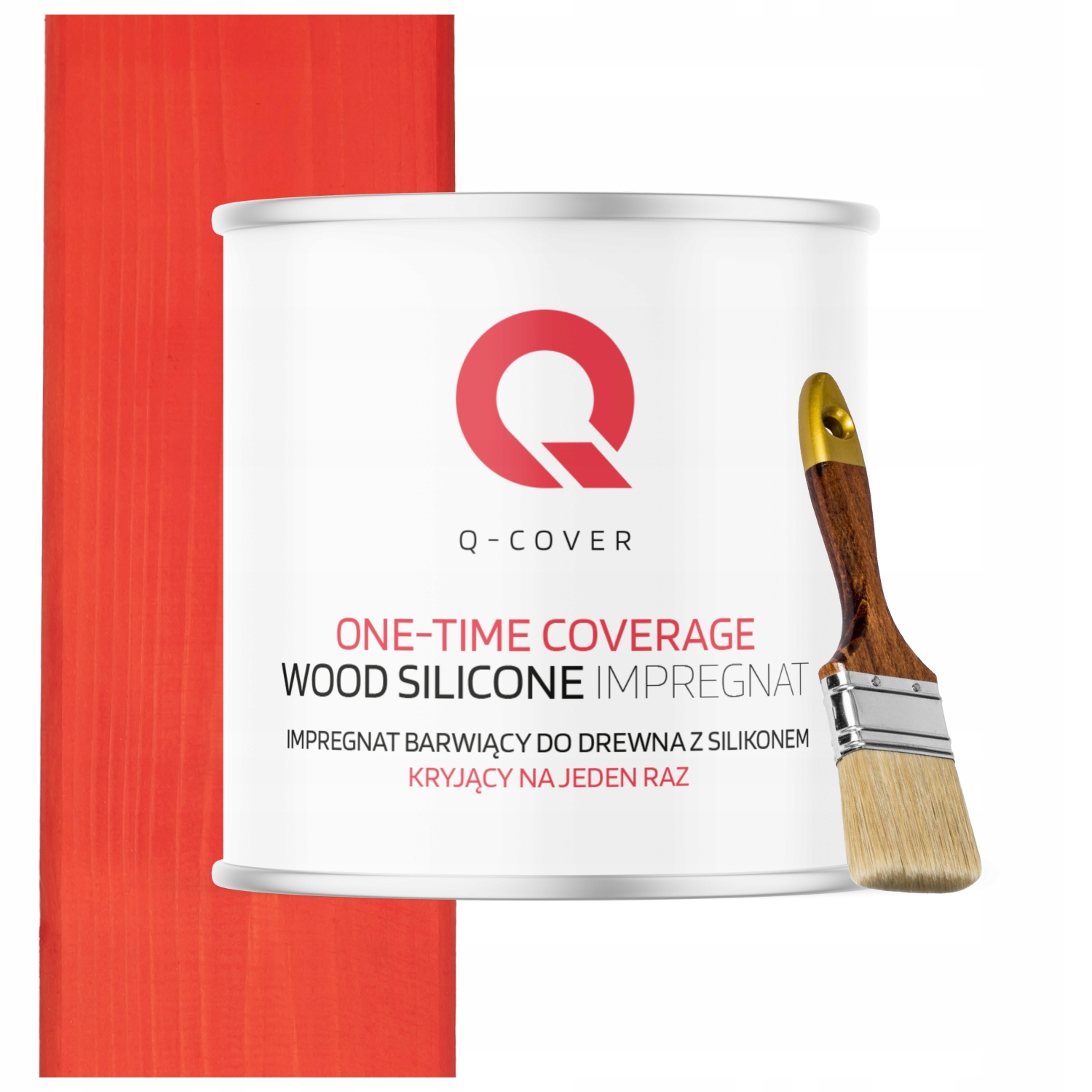 Impregnace Na Dřevo Krycí Na Jedno Použití Barva Mrkvová 2,5 L Dárek