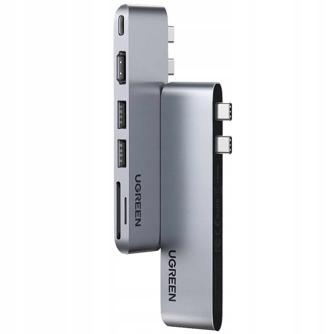 Přenosný adaptér Ugreen Usb-c, Usb-a, Pd, 100W, Sd/tf, Hdmi 4K 30Hz hub