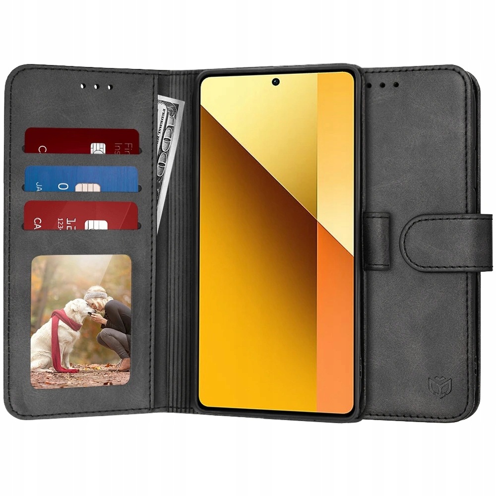 Techsuit Diary Book etui do Xiaomi Redmi Note 13 5G – czarne