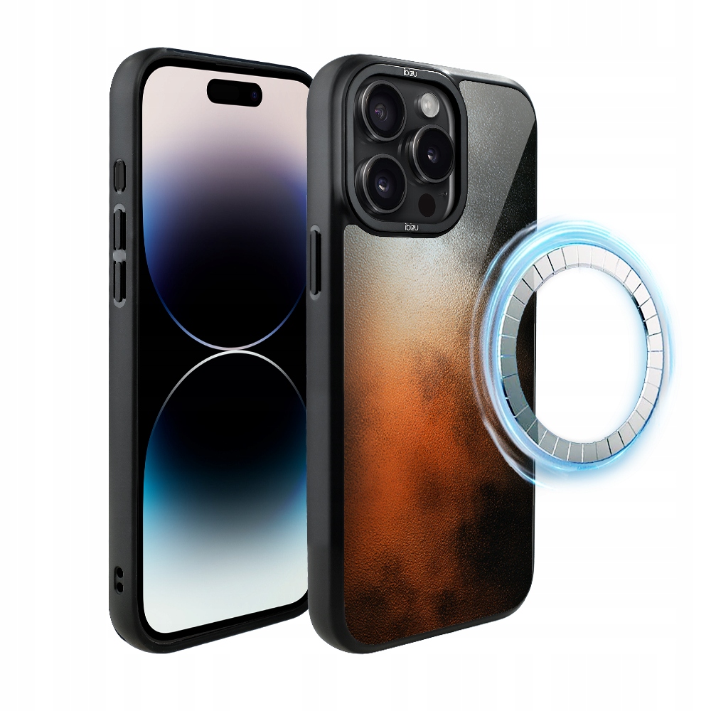 Pouzdro pro iPhone 14 Pro Max Ibizu DropGuard Matt s MagSafe, Ember