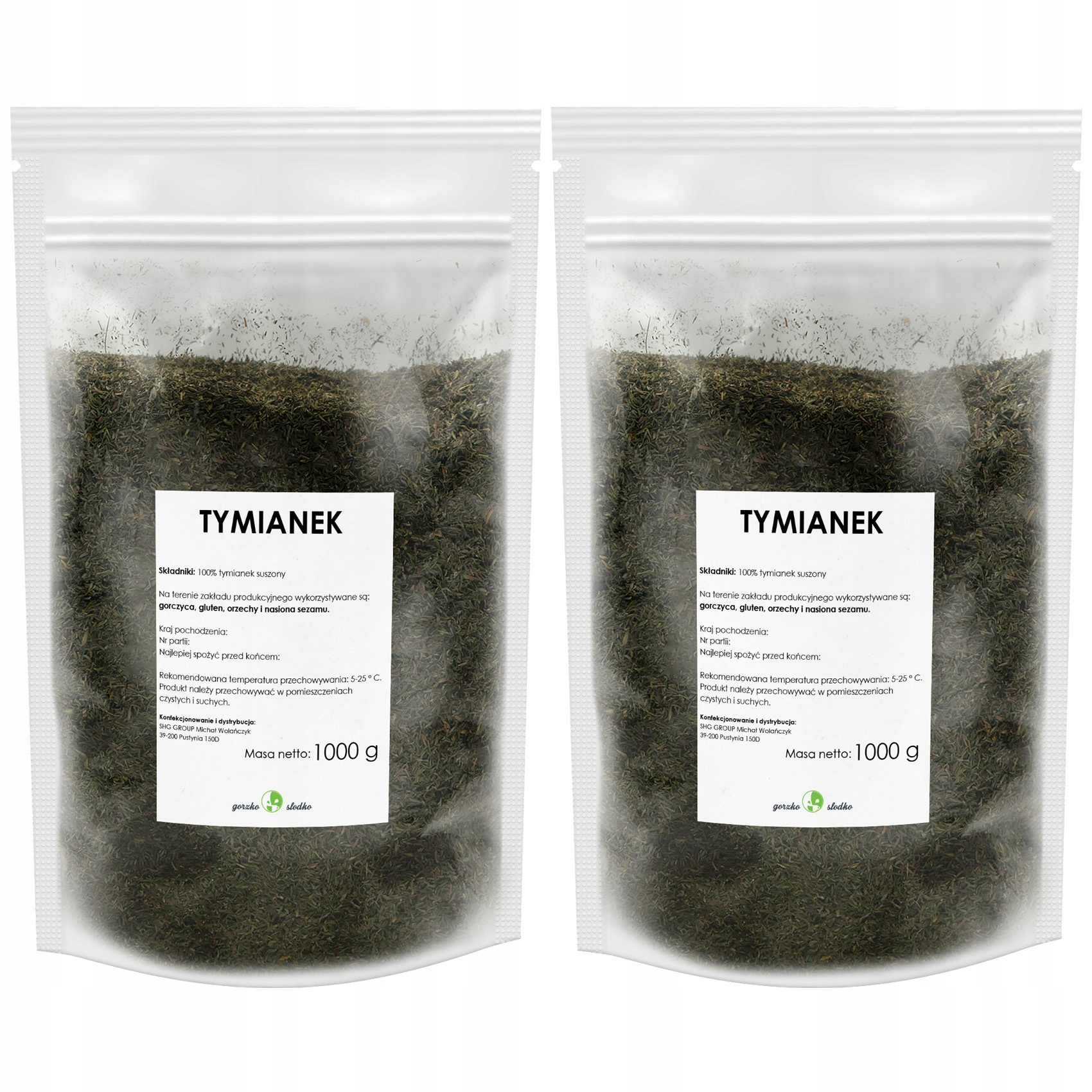 Tymianek aromatyczny tymianek suszony do mięs susz 2kg