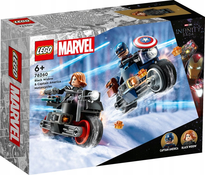 

Lego Marvel Motocykle Czarnej Wdowy 76260