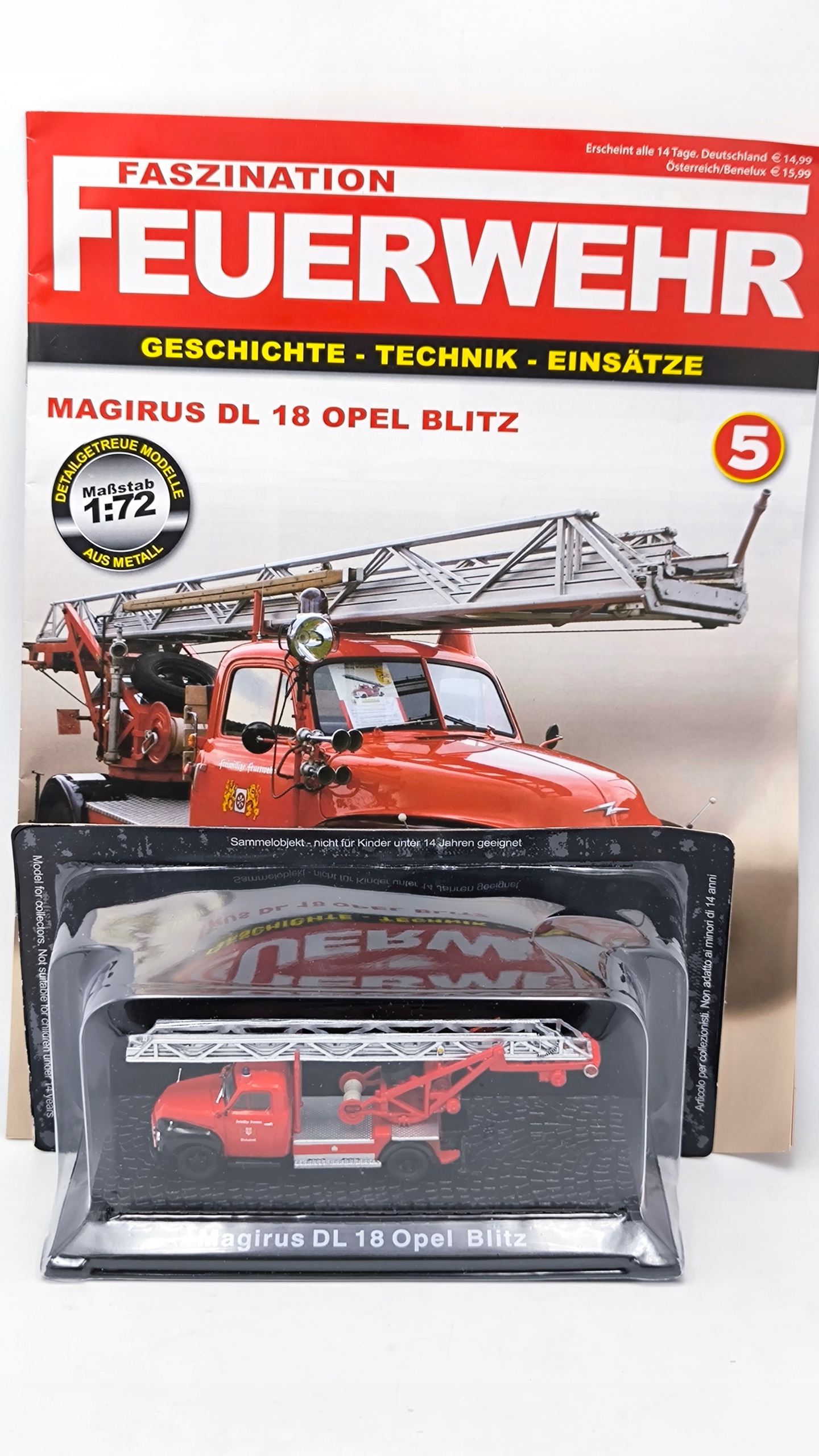 Stráž Magirus DL 18 Opel Blitz č.5 1:72 DeAgostini