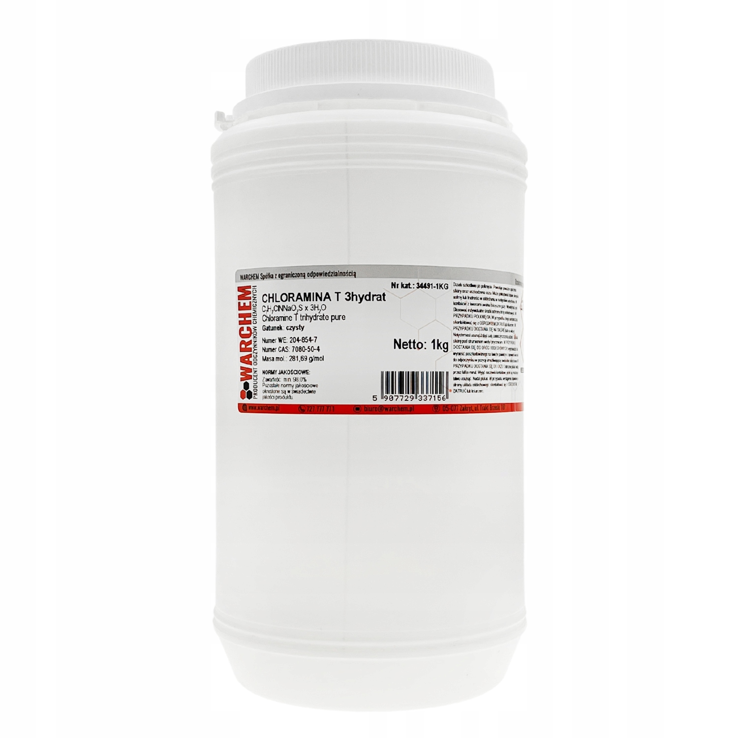 Chloramina T 3hydrat czysty 1kg
