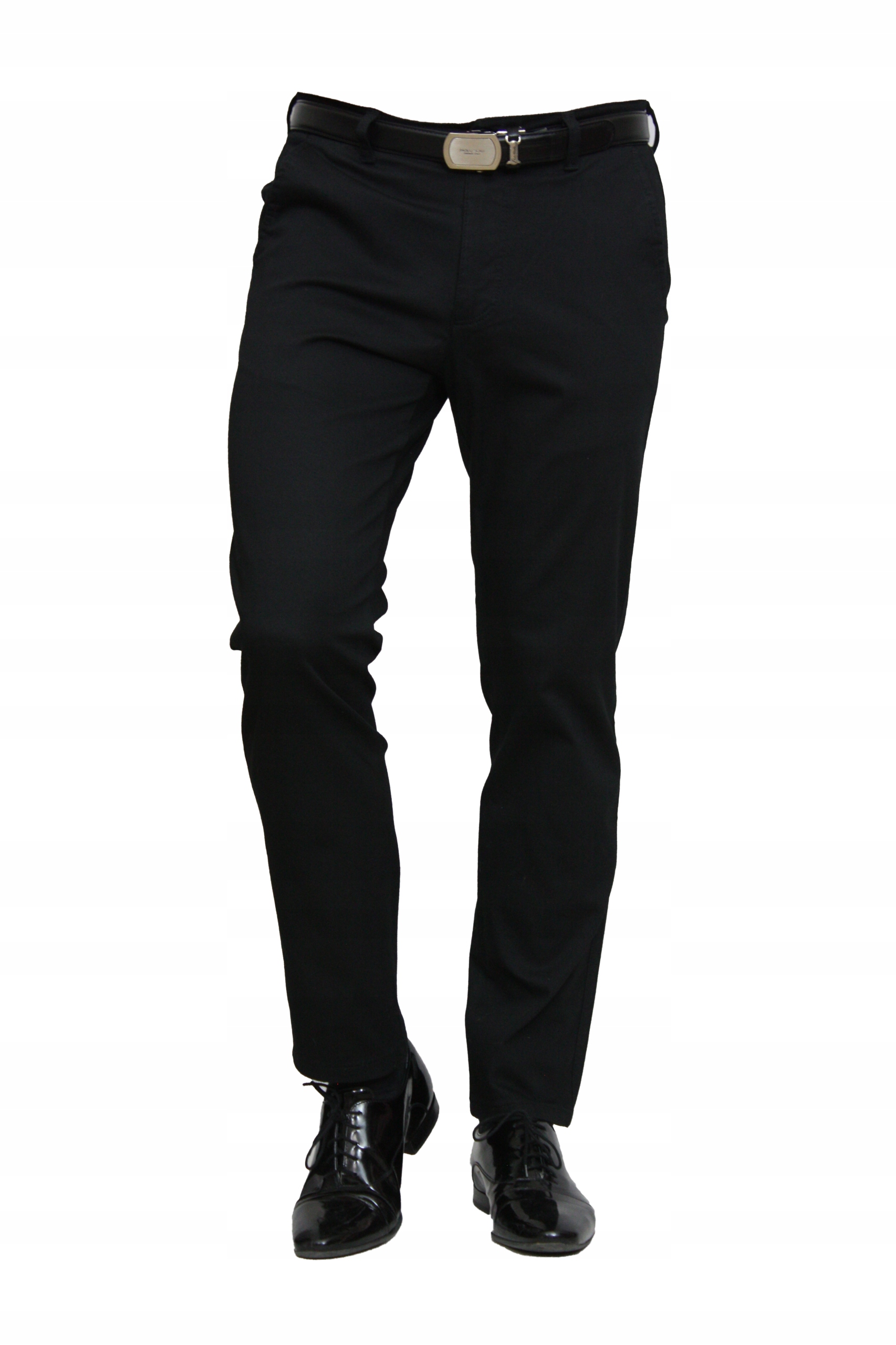 Pánské Návštěvní Kalhoty Chinos (černé) W32 L30, obvod pasu 86-88 cm