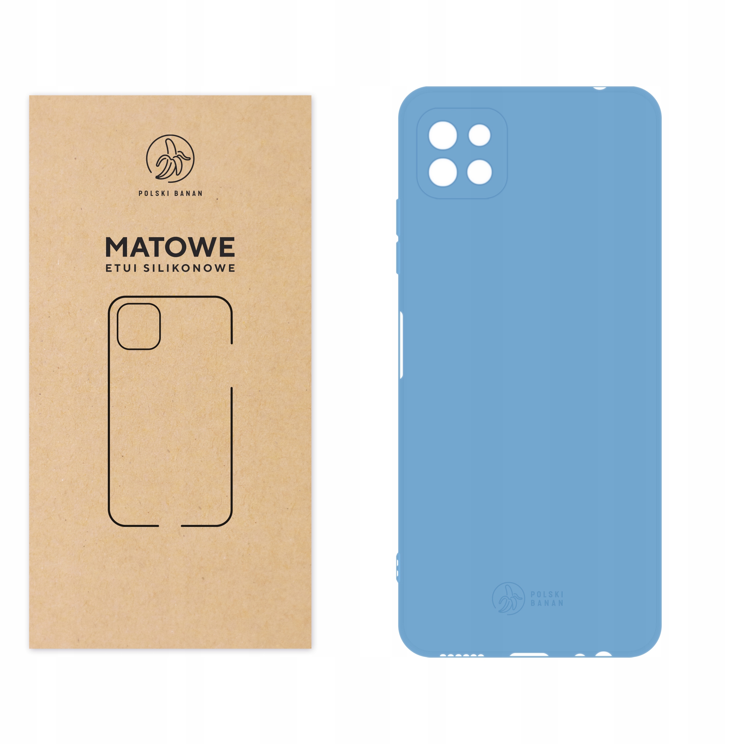 

Etui Matowe do Samsung A22 5G błękitne