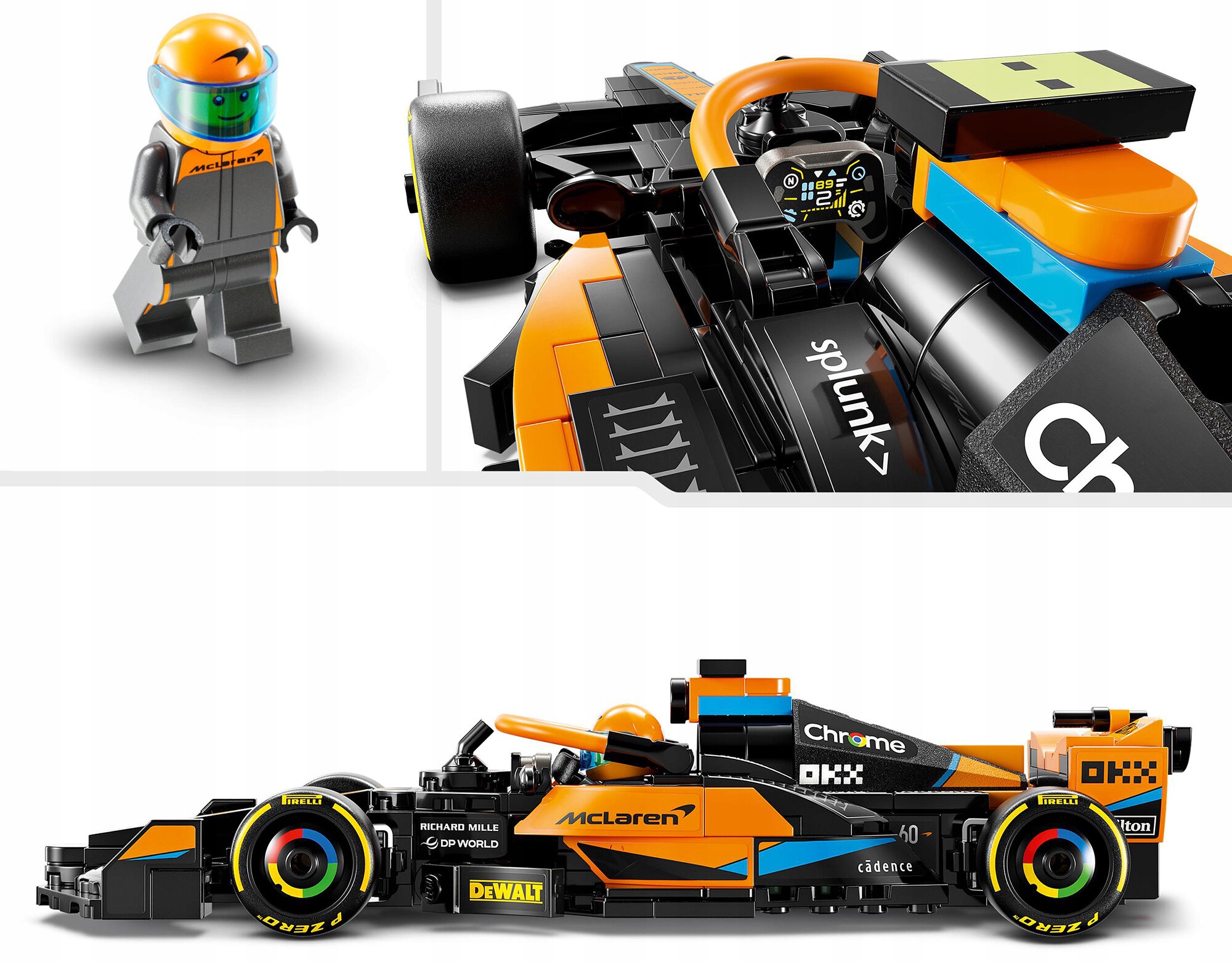 LEGO Speed Champions 76919 Samochód wyścigowy McLaren Formula 1 Bohater brak