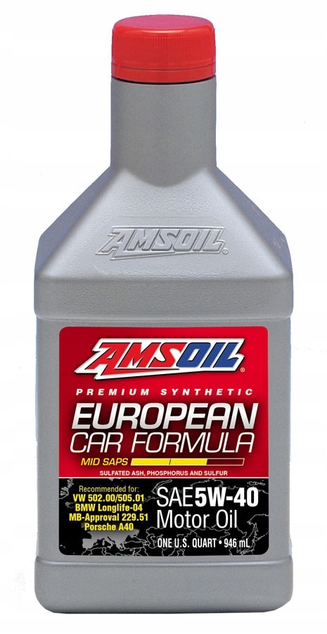 Olej silnikowy Amsoil European Motor Oil 5W40 Mid-saps 0,946 l