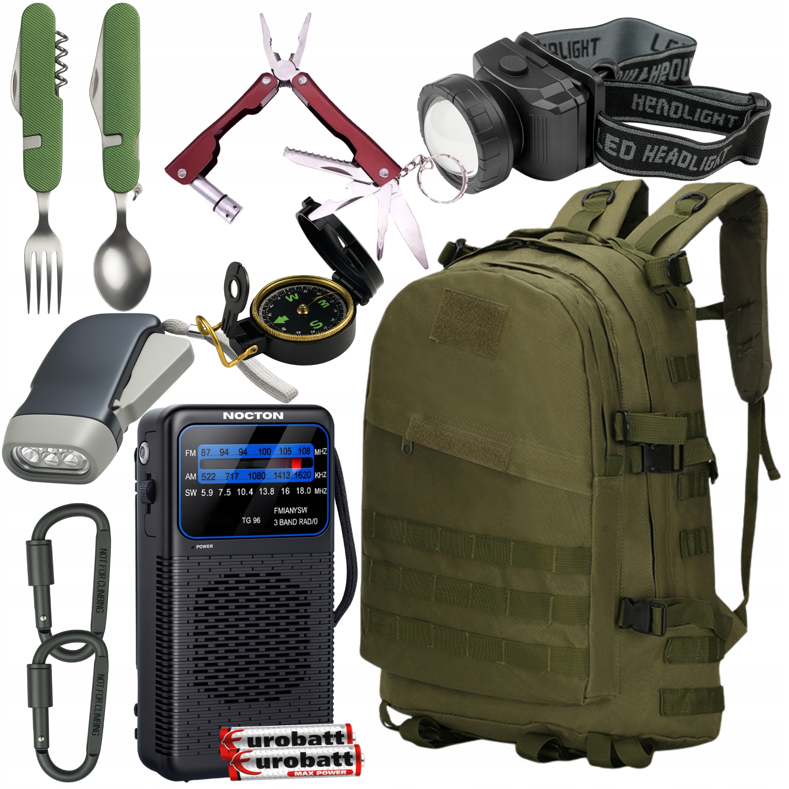 Plecak Ewakuacyjny Ucieczkowy Z Wyposażeniem Zestaw Ratunkowy Survival Rcb