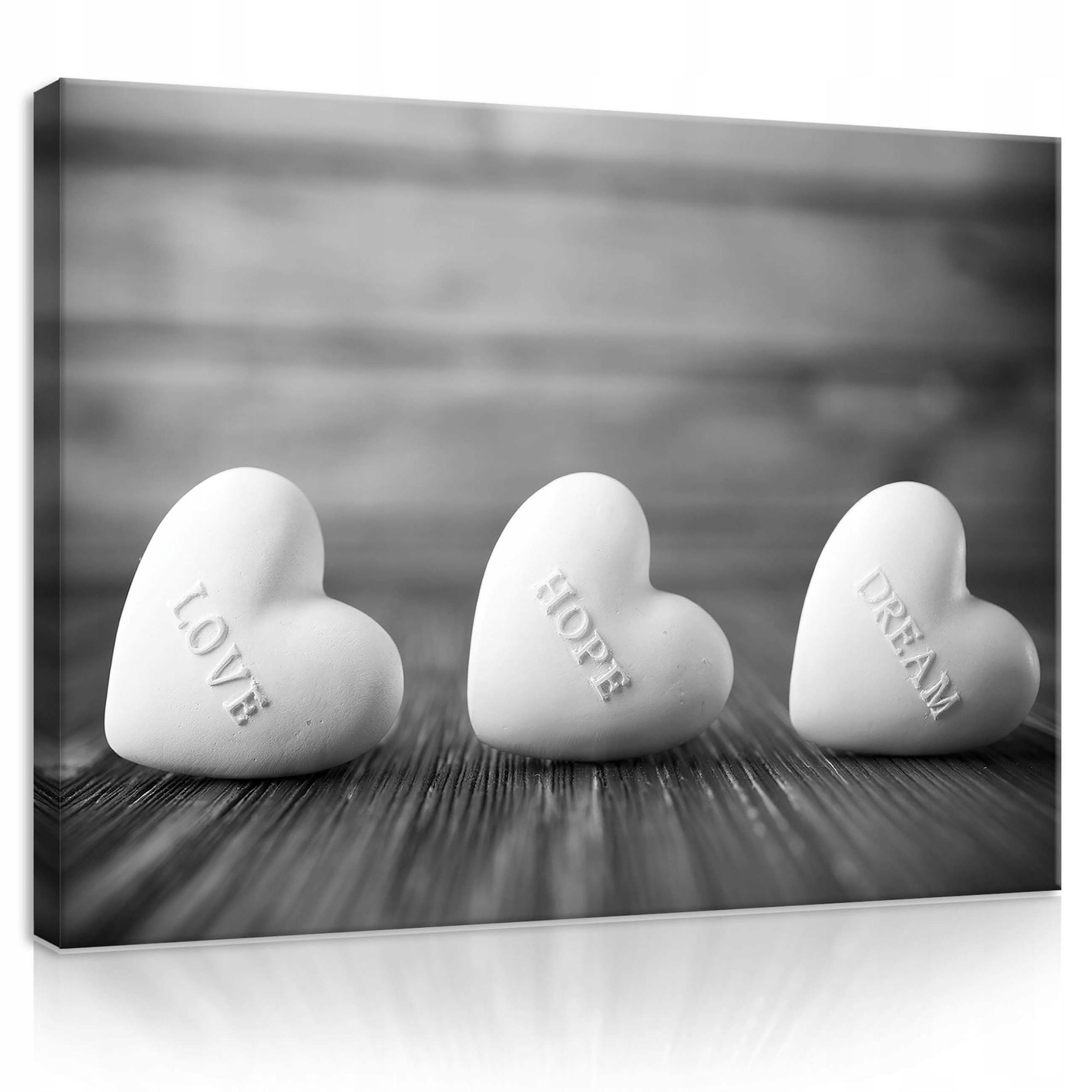 Obraz 100x75 Láska Naděje Snění Srdce Bílý Minimalismus Klid