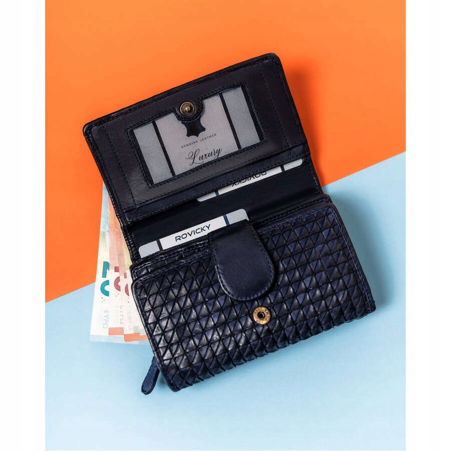 Elegantní dámská peněženka na karty a doklady s Rfid Rovicky