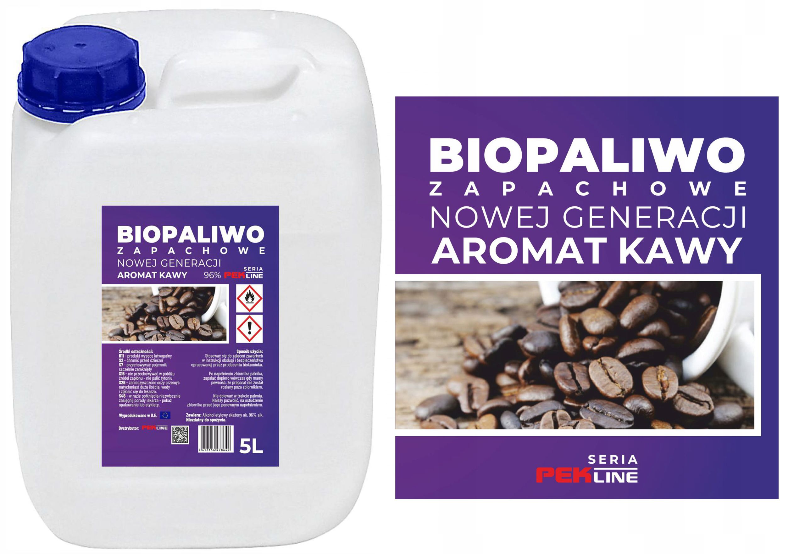 BIOETANOL BIOPALIWO ZAPACHOWE BIOKOMINEK AROMAT KAWY 5L