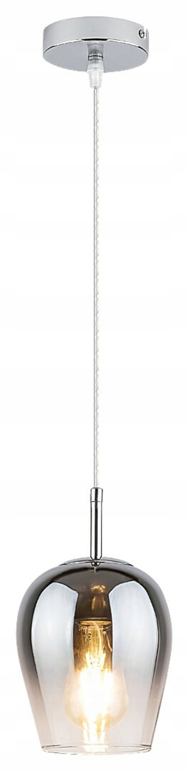 Rabalux Petunia 5252 závěsné svítidlo E27 chrom/kuřové sklo, max. 60W