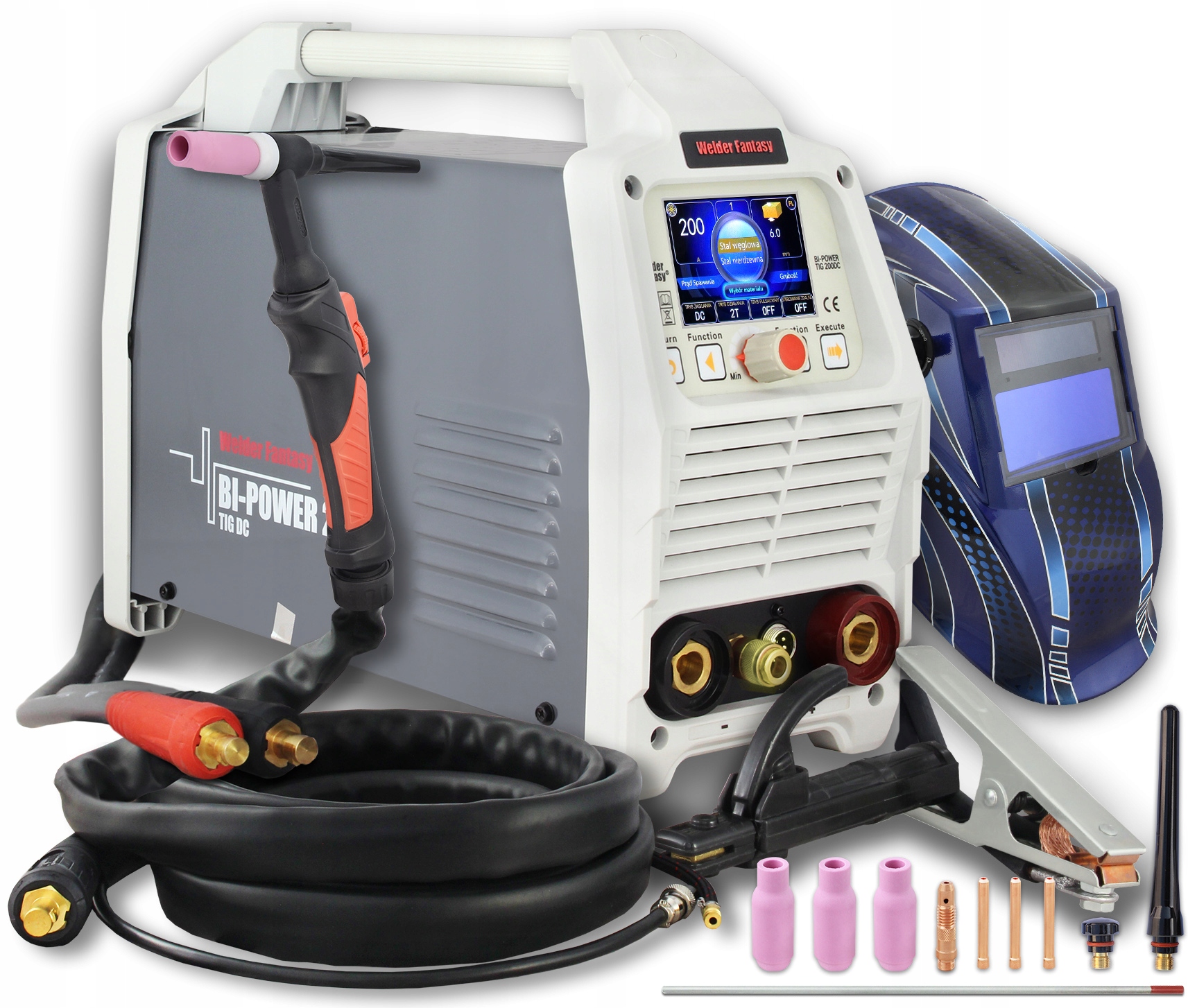 Tig DC Bi-power 200 spawarka Mma maska 700S