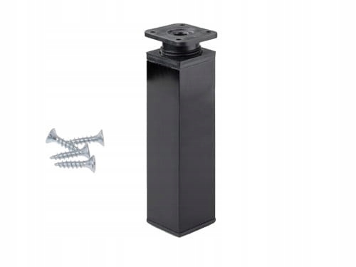 

Noga meblowa nóżka do mebli 15cm czarna inox wkręt