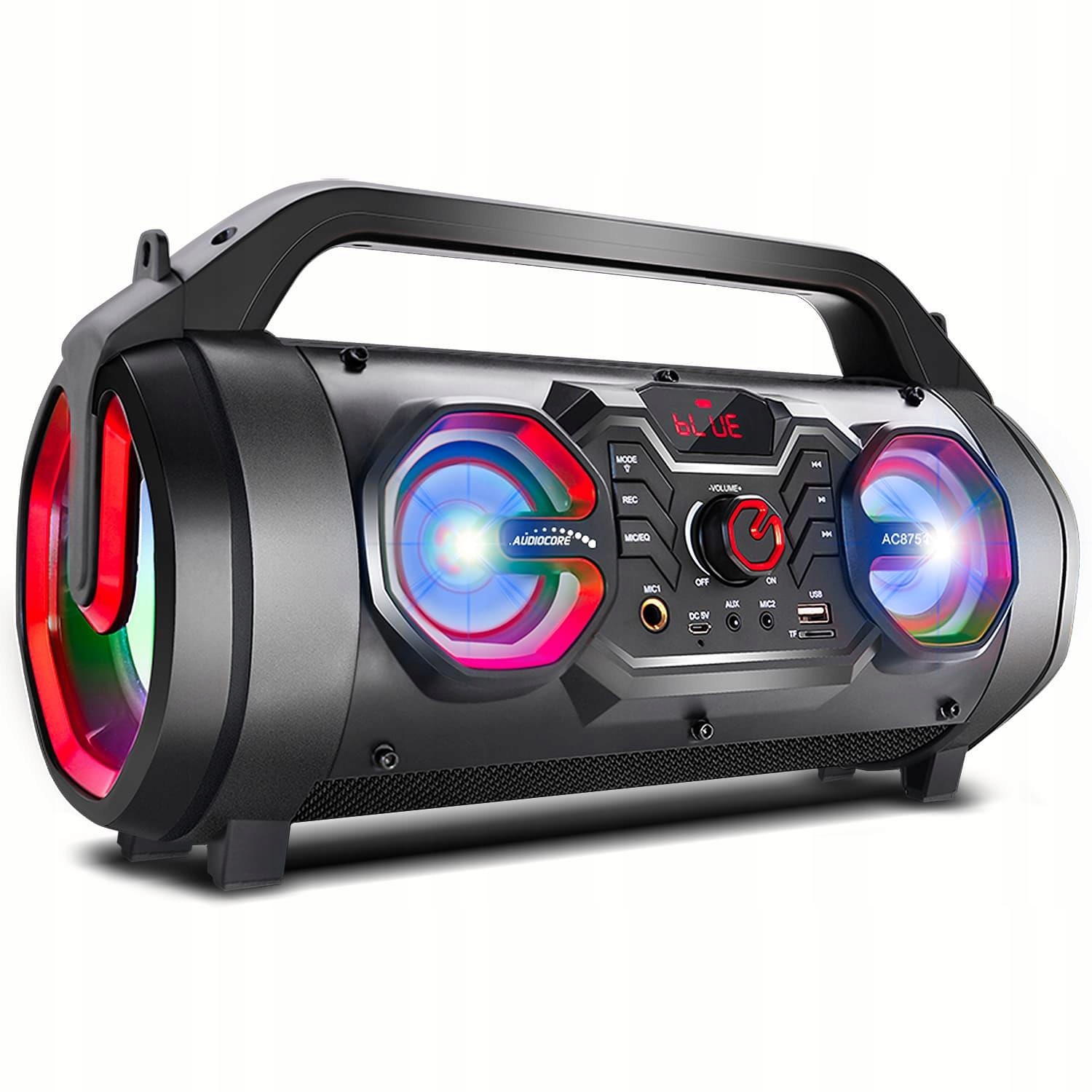 Głośnik przenośny Audiocore AC875 Bluetooth 5.0 Fm IPX4 30W