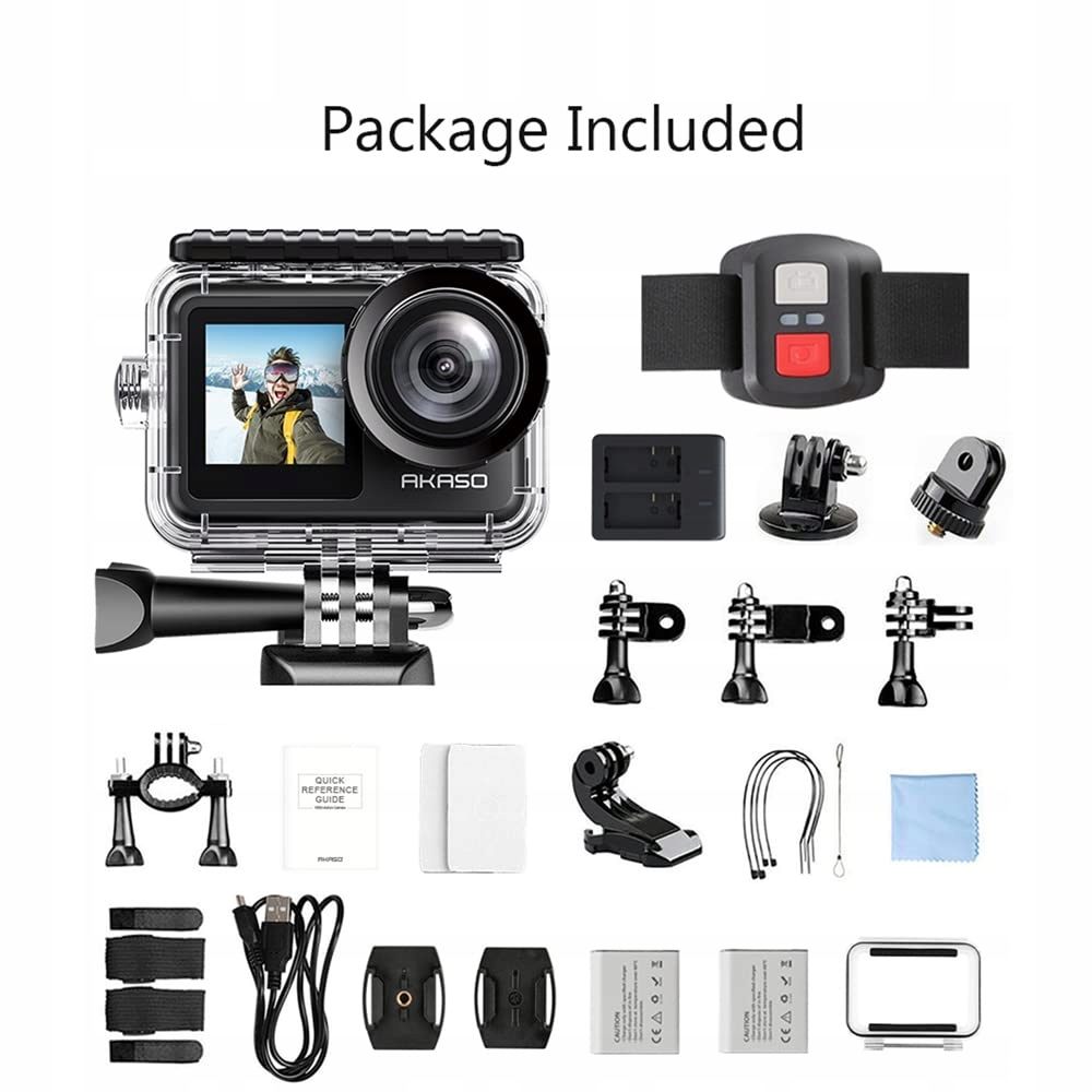 AKASO Kamera Sportowa 4K 30FPS 20MP Wodoodporna 40M EIS WiFi Touchscreen — miniatura 8