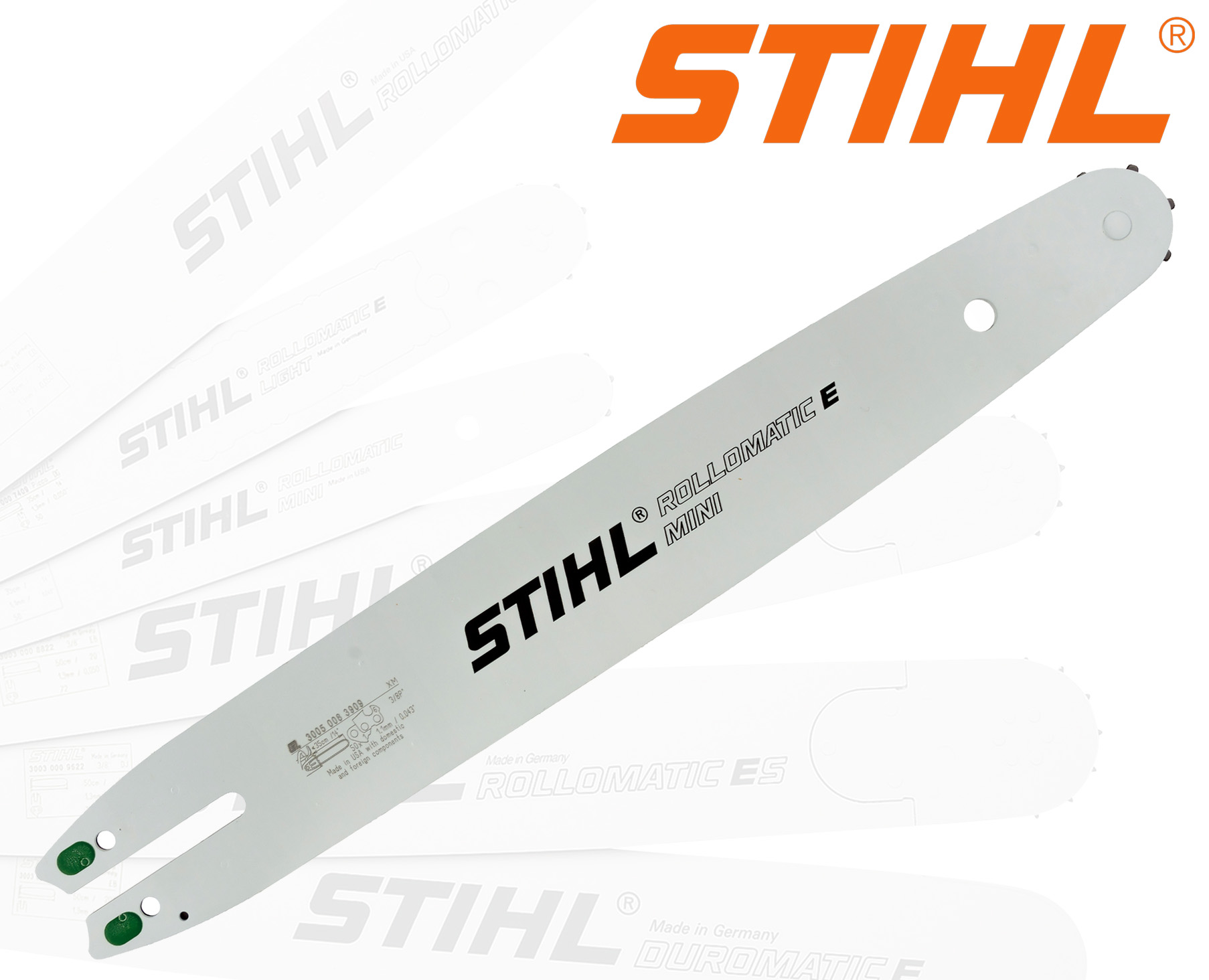 Prowadnica Do Piły Pilarki Stihl 30050083909 35CM 1,1MM 3/8 50 Og. Oryginał