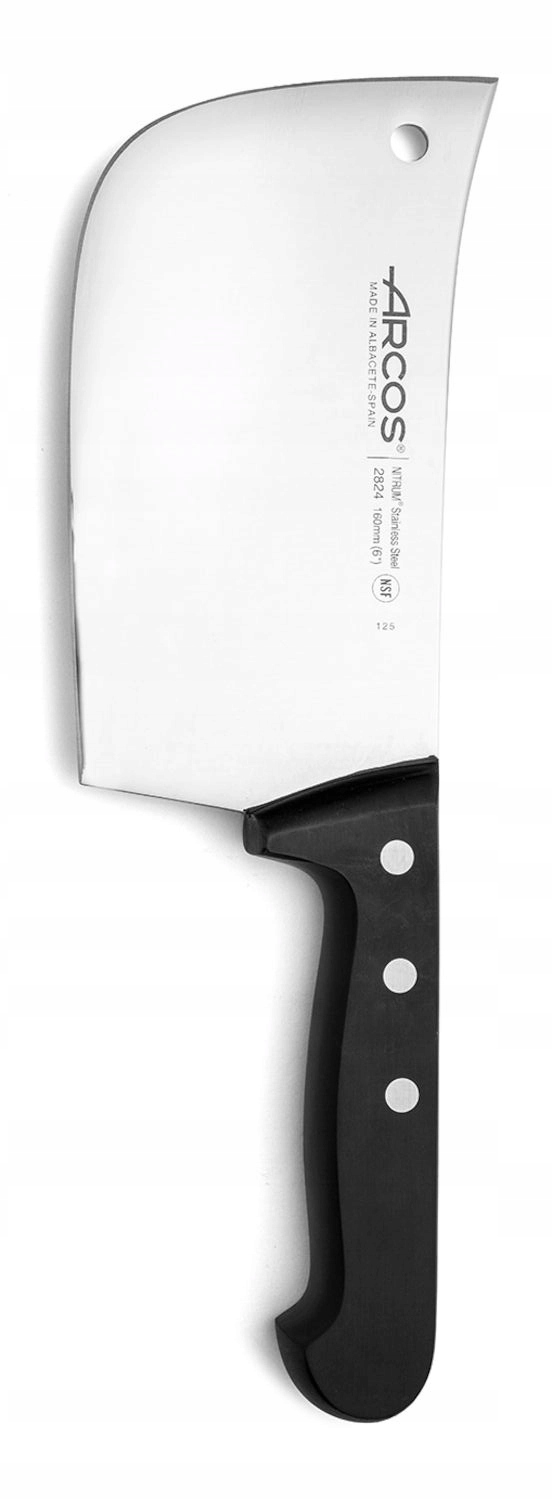Kuchyňský Sekáček Arcos Universal na maso a zeleniny, kovaný, černý, 16 cm