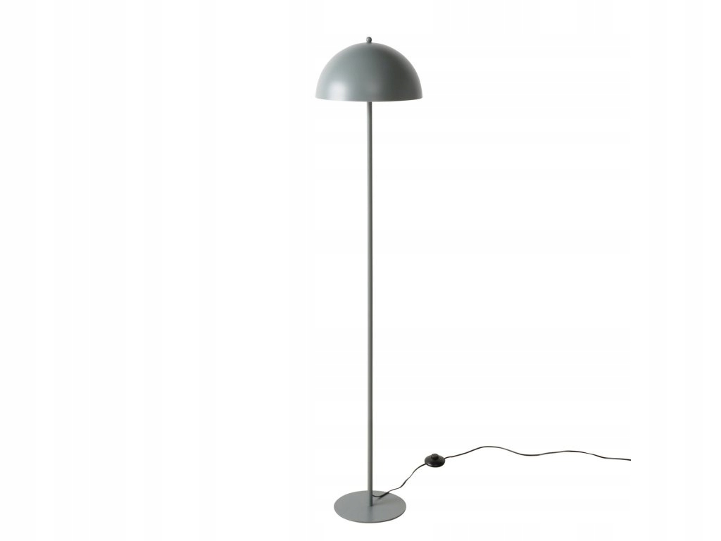 Kovová stojacia lampa Petunia, tvar , výška 140 cm, sivý