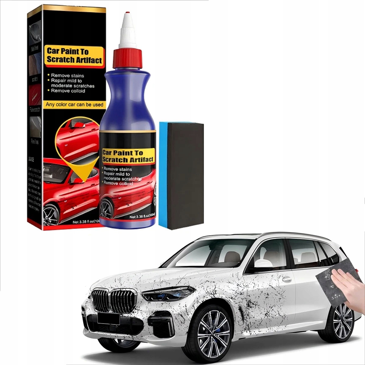 Zestaw do usuwania rys z samochodu 100ml