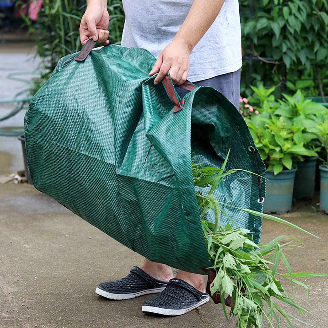 KOSZ OGRODOWY WOREK TORBA NA LIŚCIE TRAWĘ GAŁĘZIE 272L WODOODPORNY SKŁADANY Marka inna