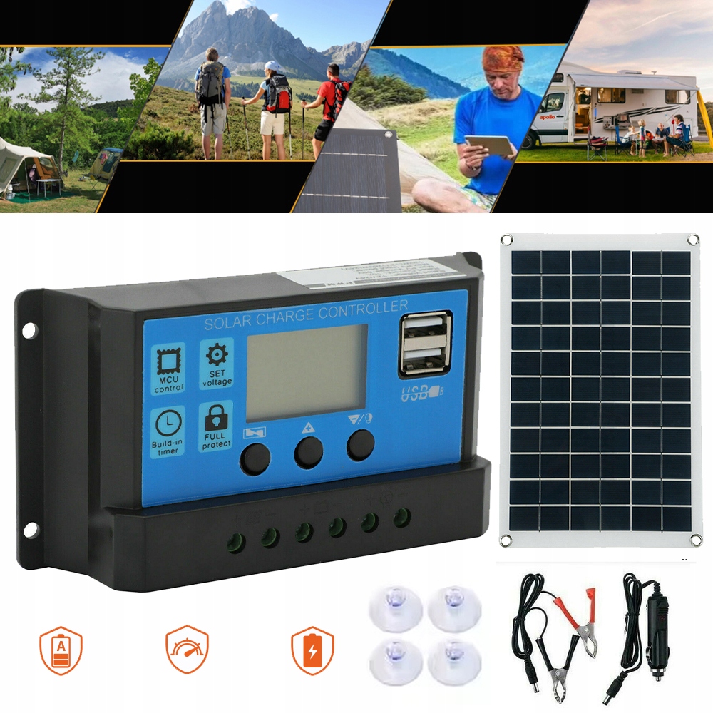 Ładowarki Słonecznej, Zestaw Do Ładowania Paneli Słonecznych Z Kontrolerem