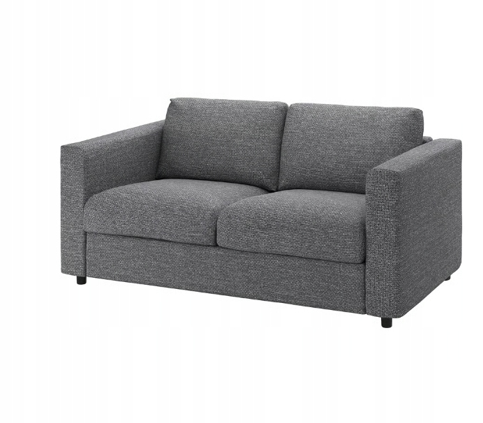 Ikea Vimle Pokrytie 2-miestnej Sofy, Lejde šedá-čierna