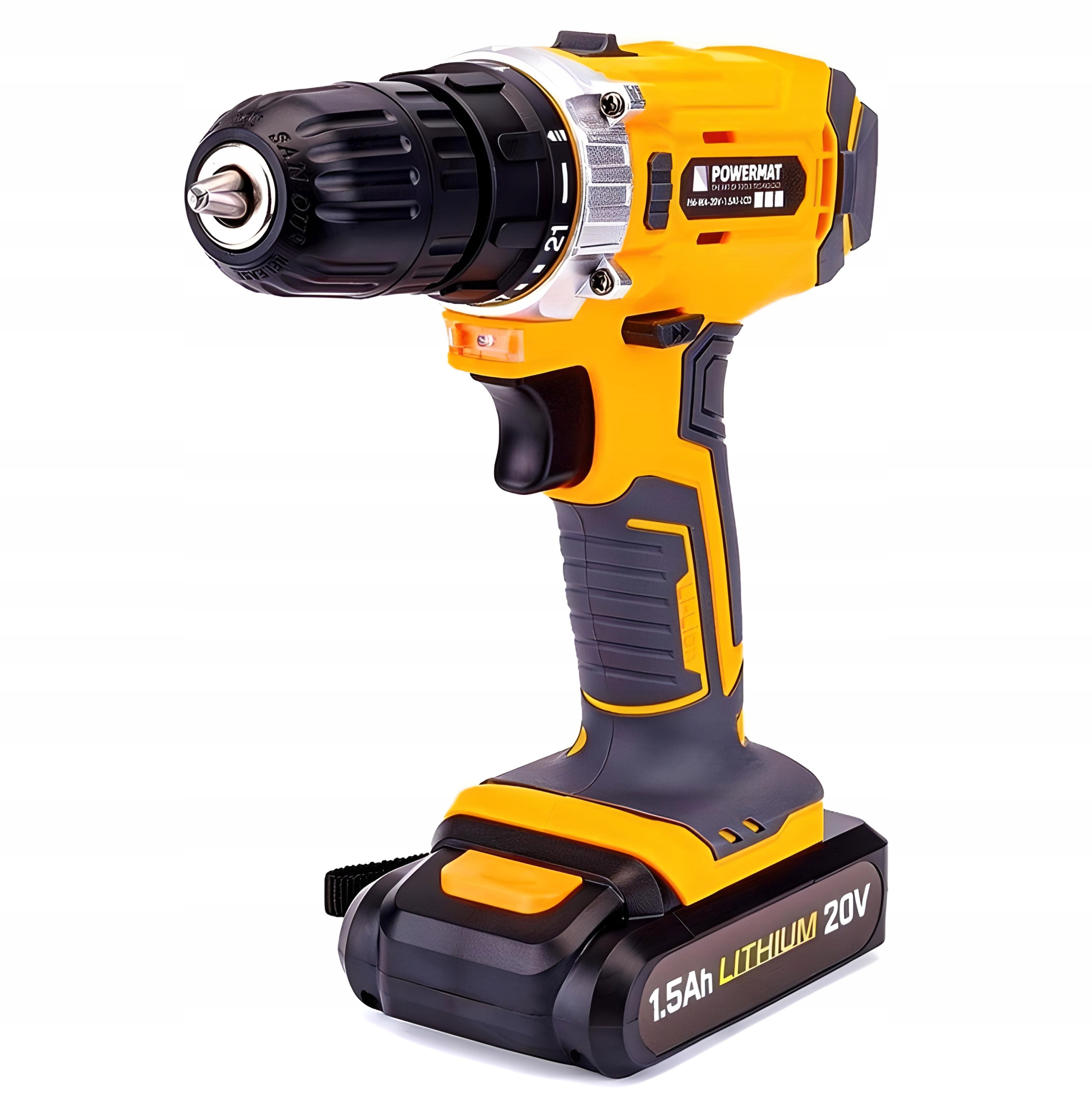 DRILL / SCREWDRIVER 20V, 2X BATTERY + KIT 109 el