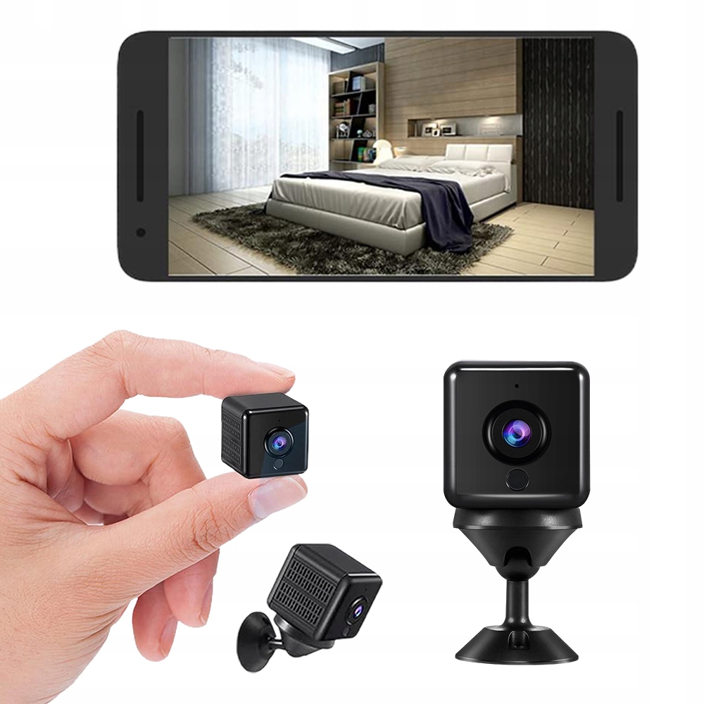 Mini Kamera 1080P Wifi S Adaptivní Detekcí Pohybu A Nočním Viděním
